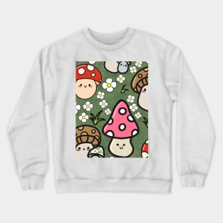 Kawaii mushrooms Crewneck Sweatshirt